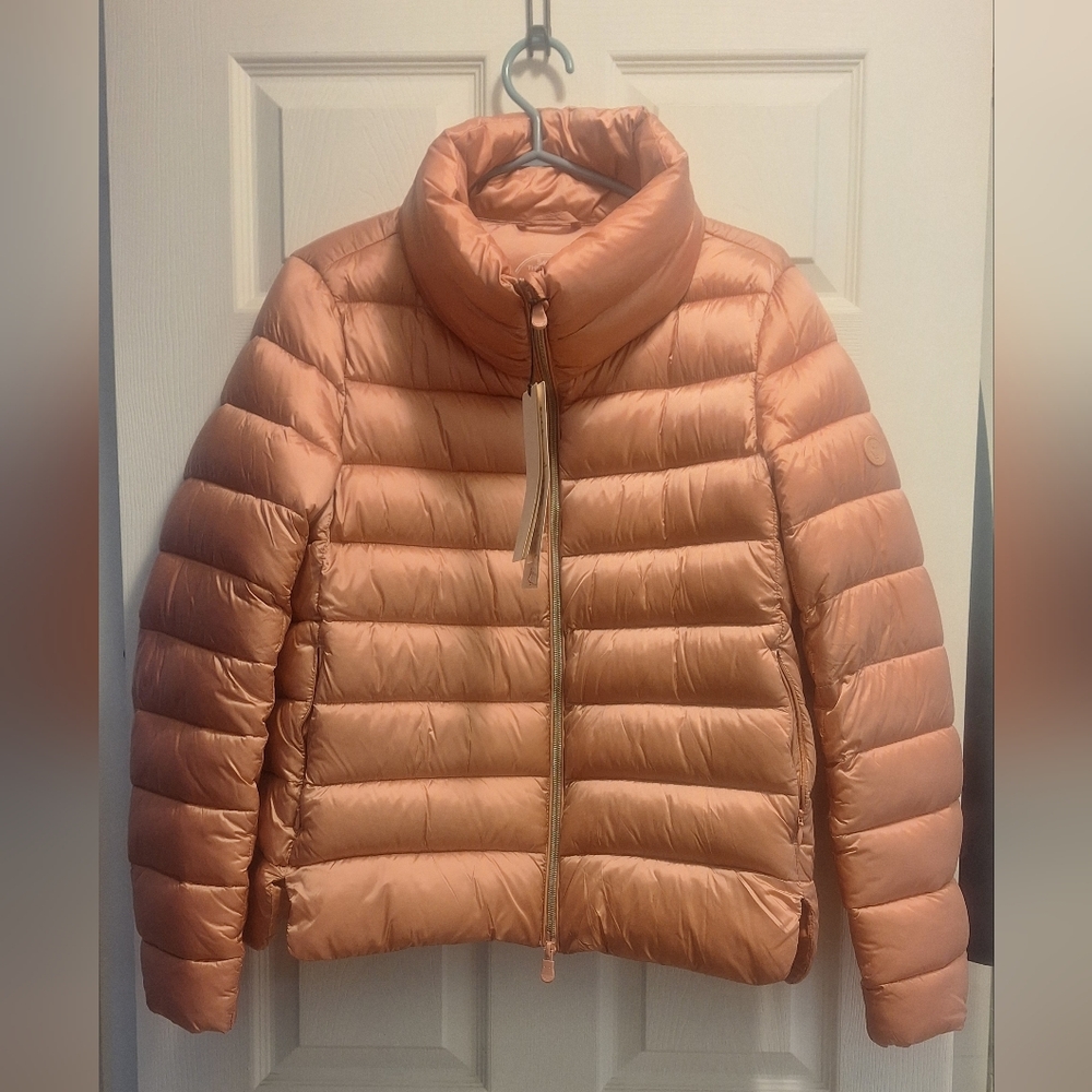 SAVE THE DUCK Women's Peach Puffer Jacket